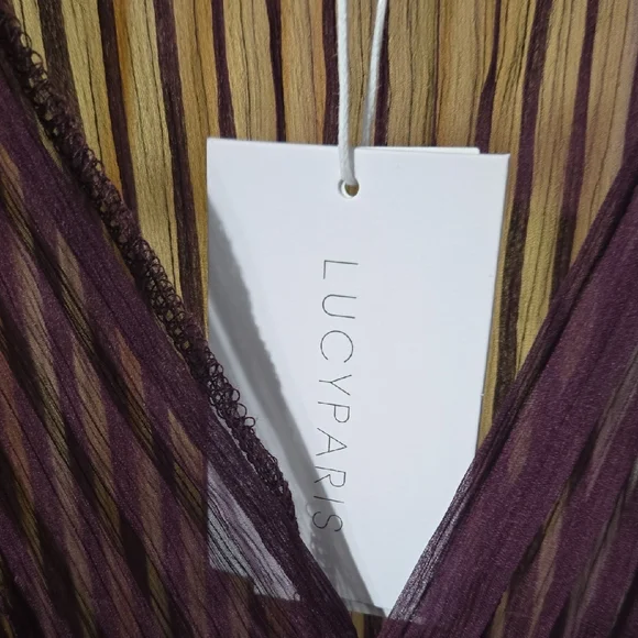 🆕️Lucy Paris Deep Purple Maxi Dress Set - Picture 3 of 8